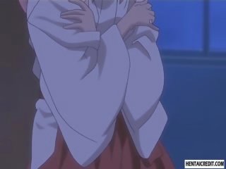 Hentai tentakel schoolmeisje in bed met schooljongen