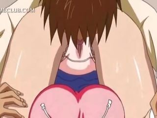 Slutty teen hentai teenager gets mouth filled with