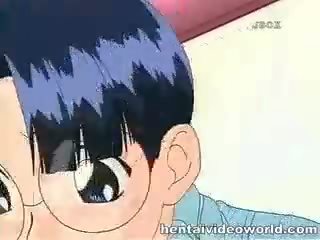 Teini-ikäinen anime vauva sisään likainen bukkake