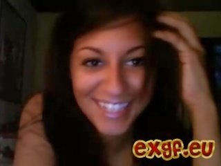 Affascinante terrific giovanissima canzonatura su webcam