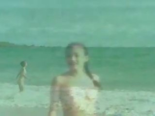 Shu qi 裸体 在 该 海滩