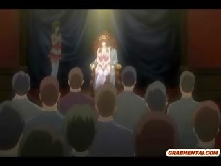 Obr ňadra anime japonská dojení v the sklo