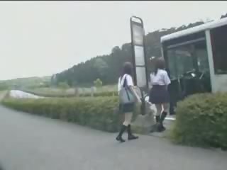 Japanese lassie and Maniac In Bus film