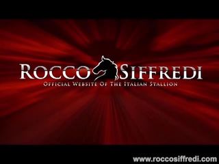 Rocco Siffredi: Kinky brunette gets banged by a black stud