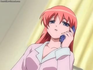 Captivating at groovy redhead anime cookie sucks part5