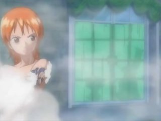 One Piece sex movie Nami in extended bath scene