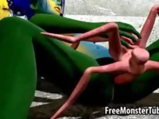 3d alien stunner gets fucked by a mutated spider