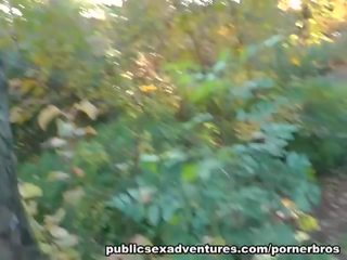 Public sex movie Adventures: superior to trot whore drilled in a Czech park