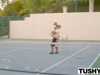 Turned on splendid fuck with the tennis trainer