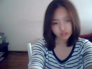 Koreaans dochter op web camera