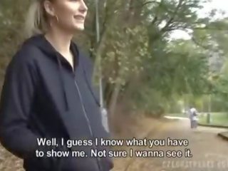 Czech amateur jogging seductress gets some fuck for cash