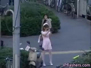 Naughty Asian damsel Is Pissing In Public Part4