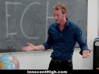 InnocentHigh - Shy schoolgirl Fucks Her Speech Teacher