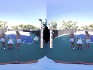 Birichina america tre elite ragazze giocare con il vostro palle sporco clip clip