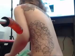 Stupendous hot tattooed cookie is so udan with her fuck.
