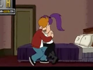 Futurama xxx film vid menggoreng dan leela memiliki seks