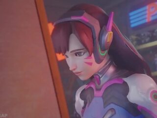Tracer is Tickled in Dva's Arcade, Free sex clip 5b