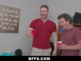 BFFS - cute Teens Fuck their Big pecker Boyfriends together