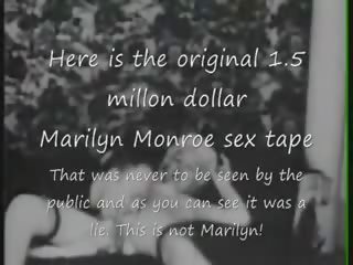 Marilyn Monroe Original 1.5 million dirty clip tape lie never seen