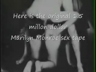 Marilyn monroe original 1.5 milhão porcas clipe fita mentira nunca visto