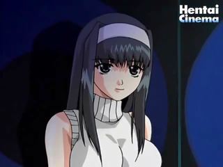 Excellent anime playgirl in mini ýubka takes off her clothes and gets fucked