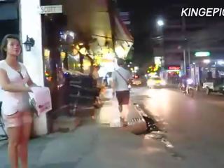 Russian bitch in Bangkok Red Light District [HIDDEN CAMERA]
