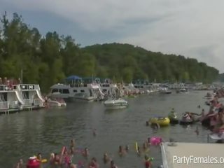 Excellent Babes Party Hard On Boat During Spring Break