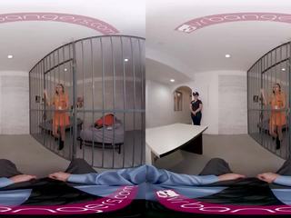 VRBangers perky prisoner is working your penis to get out of prison VR