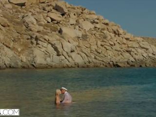 VIXEN Kendra Sunderland concupiscent dirty clip on a beach