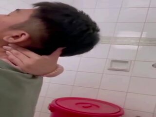 Indonesiska tonårs kön film i den toalett: blowbang x topplista film feat. deby