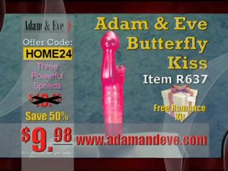 Adem havva tv commercial klips en iyi seller butterfly öpücük vibrat
