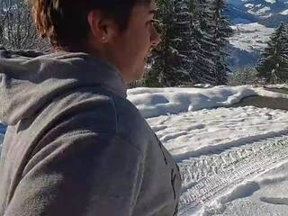 Snow králíček čurat desperation rakouský mountain pohled: x jmenovitý klip 58