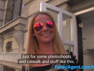 PublicAgent tempting blonde fuck a fake modelling agent for cash