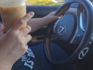 I asked a stranger on the side of the jalan to jerk off and cum in my ice coffee &lpar;public masturbation&rpar; ruangan mobil xxx film