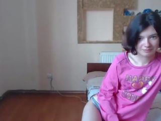 Russian amateur films her anorexic body and fingers her ass (New! 9 Dec 2017)