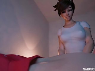 Marvellous Busty Tracer from Overwatch gets Threesome Sex: adult video 21