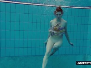 First-rate Big Titted Teen Lera Swimming in the Pool