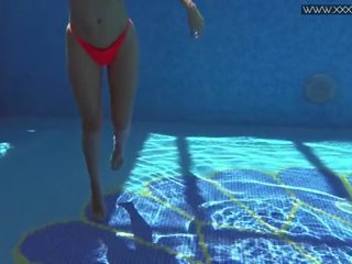 Famous Mary Kalisy is Posing Swimming Naked for XXXWATER